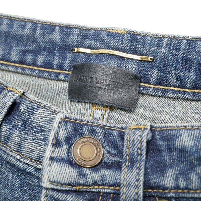 Saint Laurent Paris Skinny Pants 25 Denim Jeans Indigo