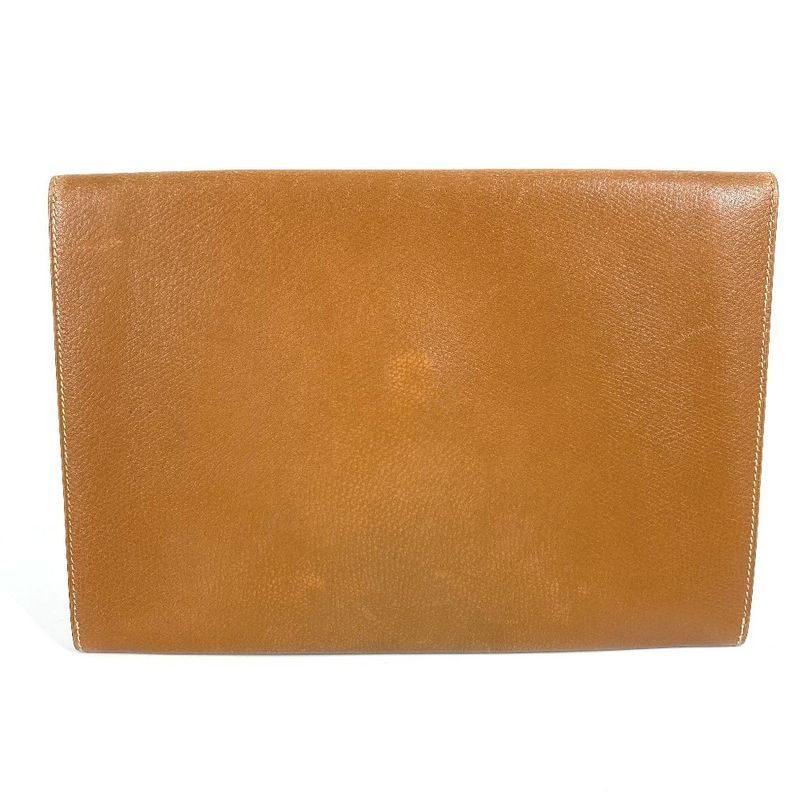 Hermes Second Bag Pochette Rio Pochette Rio Leather Brown