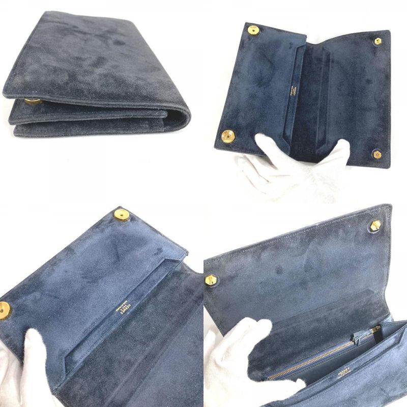 Hermes Second Bag Flap Dobris Navy