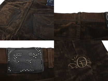 Dior Cactus Jack Suede Pants Brown — view 7