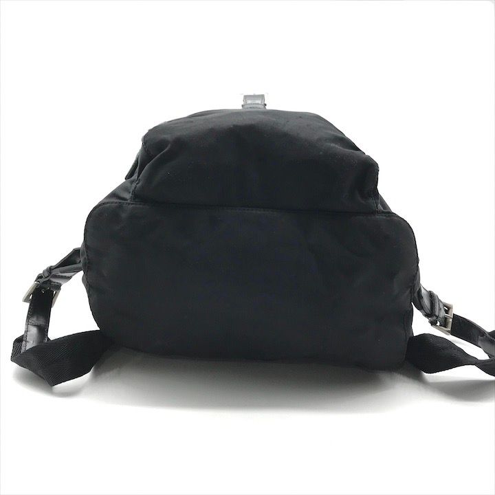 Prada Nylon Tessuto Triangle Logo Backpack Casual Black