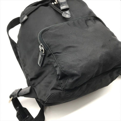 Prada Nylon Tessuto Triangle Logo Backpack Casual Black
