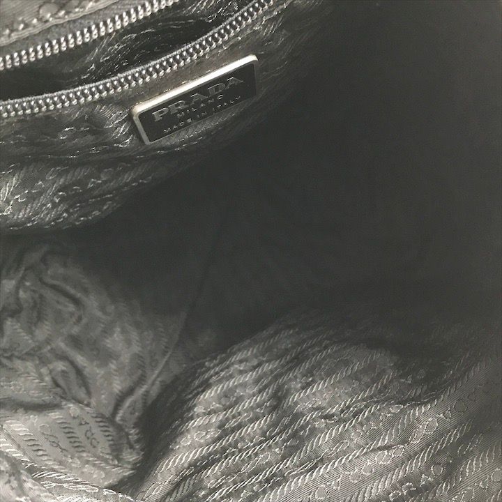 Prada Nylon Tessuto Triangle Logo Backpack Casual Black