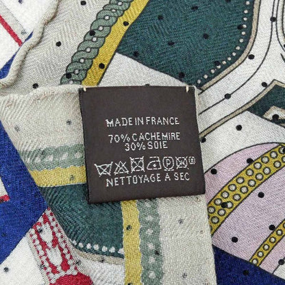 Hermes Gauroche 45 Berlinne Carriage Multicolor - Beige Scarf Bandana