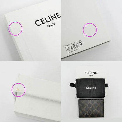 Celine Triomphe Passport Case Dark Brown Notebook Cabas - Accessories