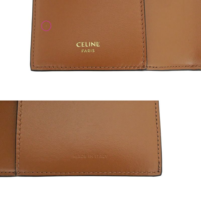 Celine Triomphe Passport Case Dark Brown Notebook Cabas - Accessories