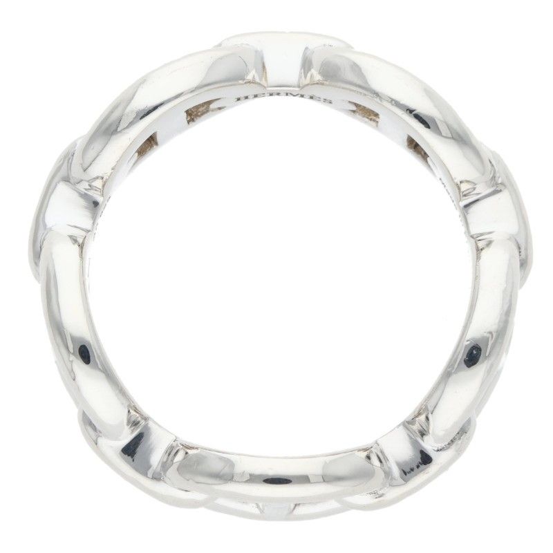 Hermes Chaine D'ancre Enchainee PM Chaine D'ancre PM Silver Ring Men's No 12.5