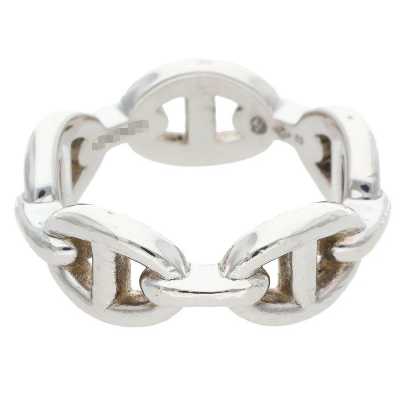 Hermes Chaine D'ancre Enchainee PM Chaine D'ancre PM Silver Ring Men's No 12.5
