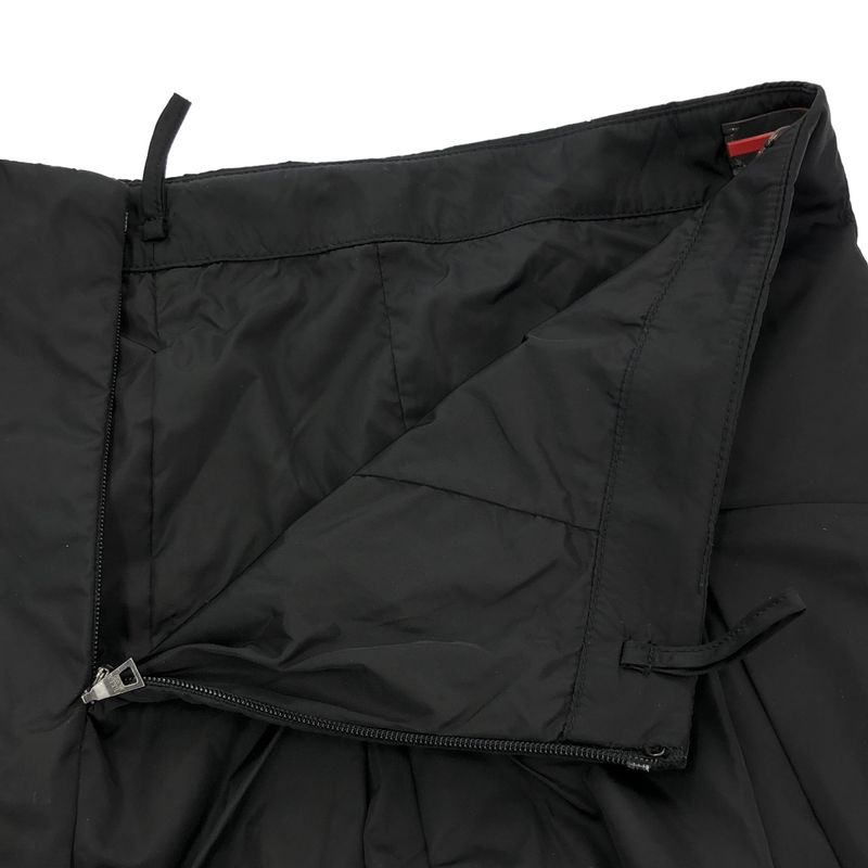 Prada Nylon Skirt 21l224 Black 40
