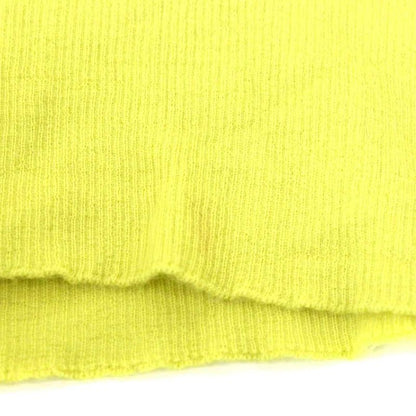Hermes Cashmere V-neck Knit Sweater Pullover SM Lime Green CX • OS
