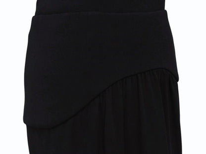 Prada Sleeveless Dress Pleated Midi Length Black — view 5