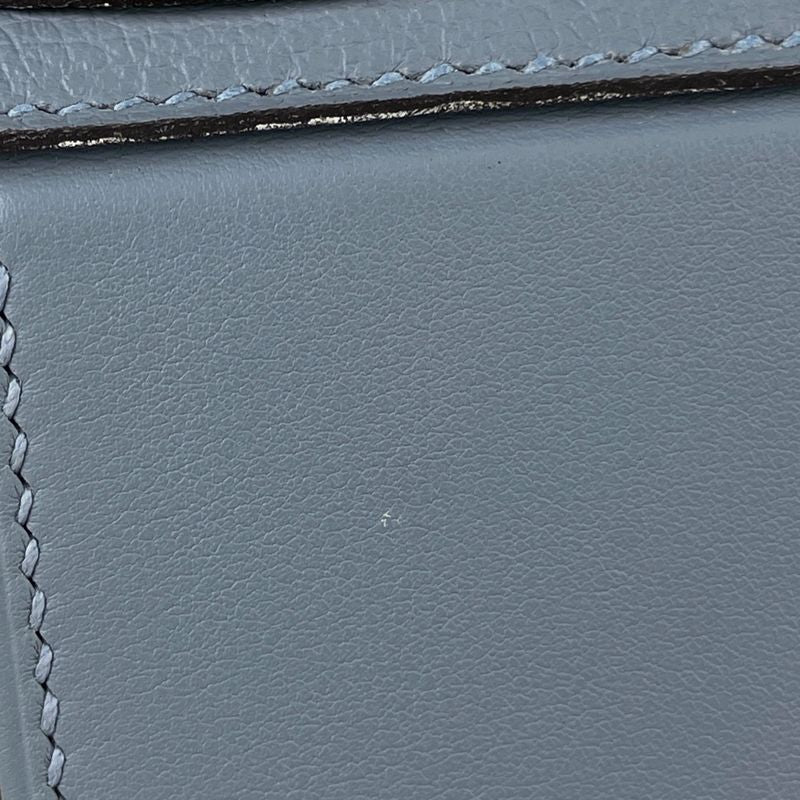 Hermes Van Quatre Mini 2WAY Shoulder Bag Handbag Evercolor Blue Run Z Ladies