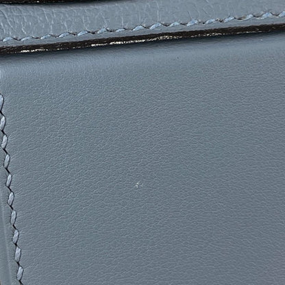 Hermes Van Quatre Mini 2WAY Shoulder Bag Handbag Evercolor Blue Run Z Ladies