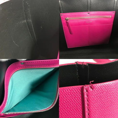 Tiffany & Co Tiffany & Co Shoulder Bag Logo Leather Pink