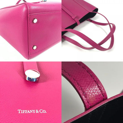 Tiffany & Co Tiffany & Co Shoulder Bag Logo Leather Pink