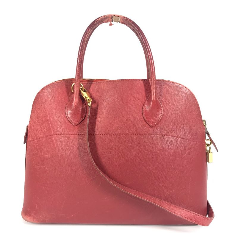Hermes Handbag Bolide 35 Bolide 35 Courchevel Red