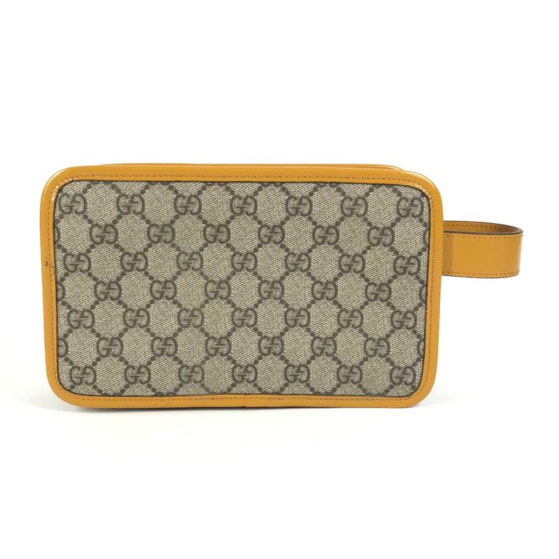 Gucci Second Bag GG Logo 625764 GG Canvas Leather Beige