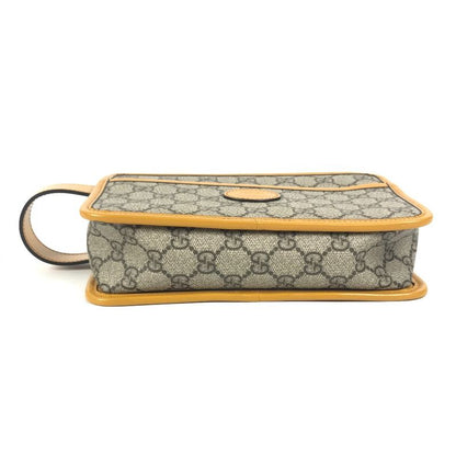 Gucci Second Bag GG Logo 625764 GG Canvas Leather Beige