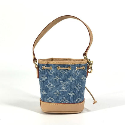 Louis Vuitton Key Holder Micronoe M01700 Monogram Denim Canvas Blue