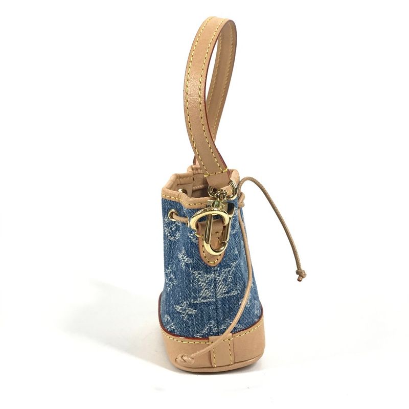 Louis Vuitton Key Holder Micronoe M01700 Monogram Denim Canvas Blue