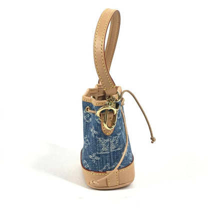 Louis Vuitton Key Holder Micronoe M01700 Monogram Denim Canvas Blue