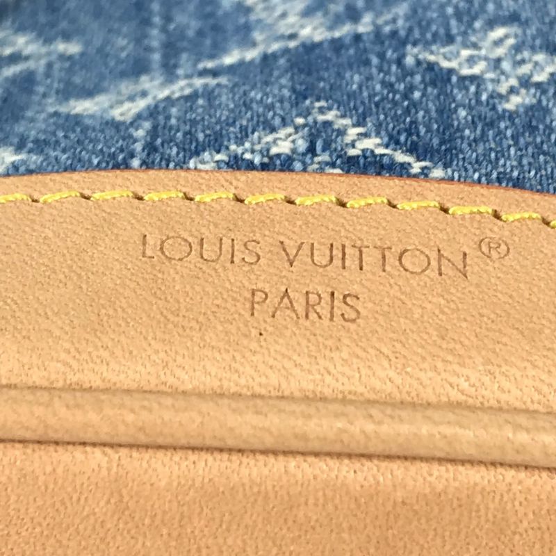 Louis Vuitton Key Holder Micronoe M01700 Monogram Denim Canvas Blue