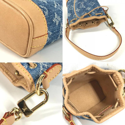 Louis Vuitton Key Holder Micronoe M01700 Monogram Denim Canvas Blue
