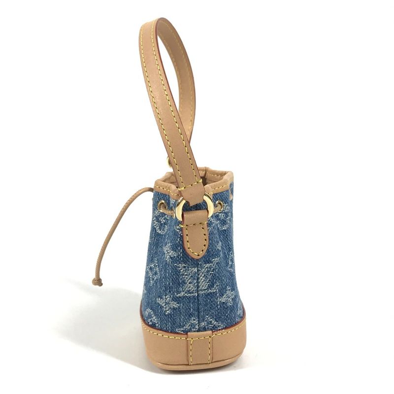 Louis Vuitton Key Holder Micronoe M01700 Monogram Denim Canvas Blue