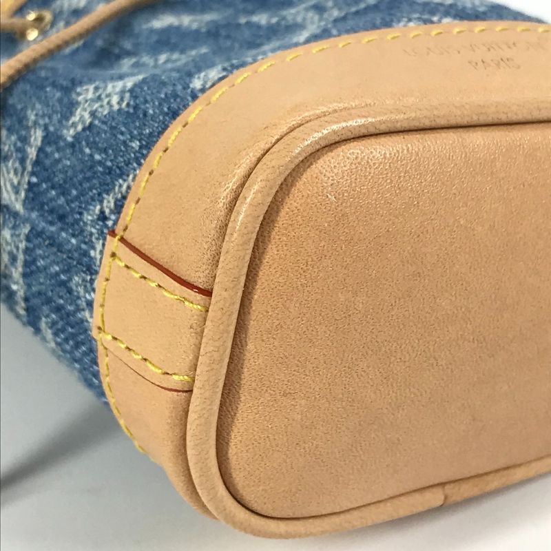 Louis Vuitton Key Holder Micronoe M01700 Monogram Denim Canvas Blue