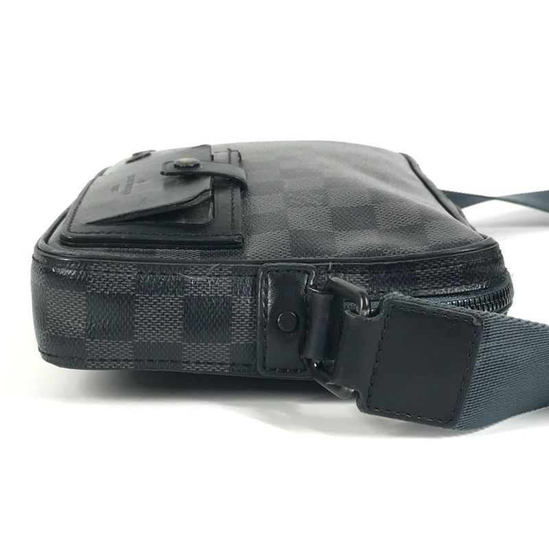 Louis Vuitton Shoulder Bag Alpha Messenger N40188 Damier Graphite Canvas Black