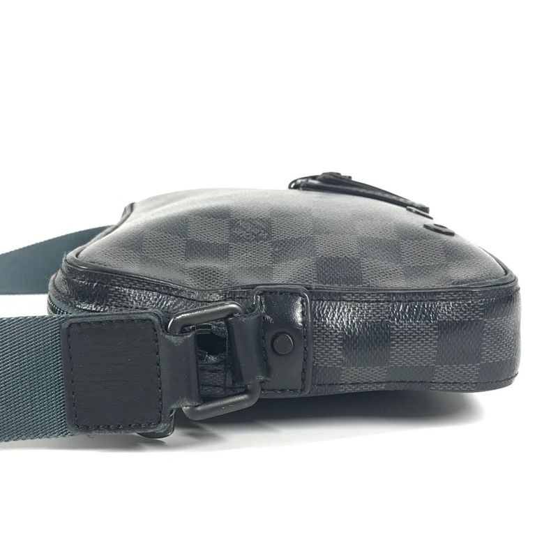 Louis Vuitton Shoulder Bag Alpha Messenger N40188 Damier Graphite Canvas Black