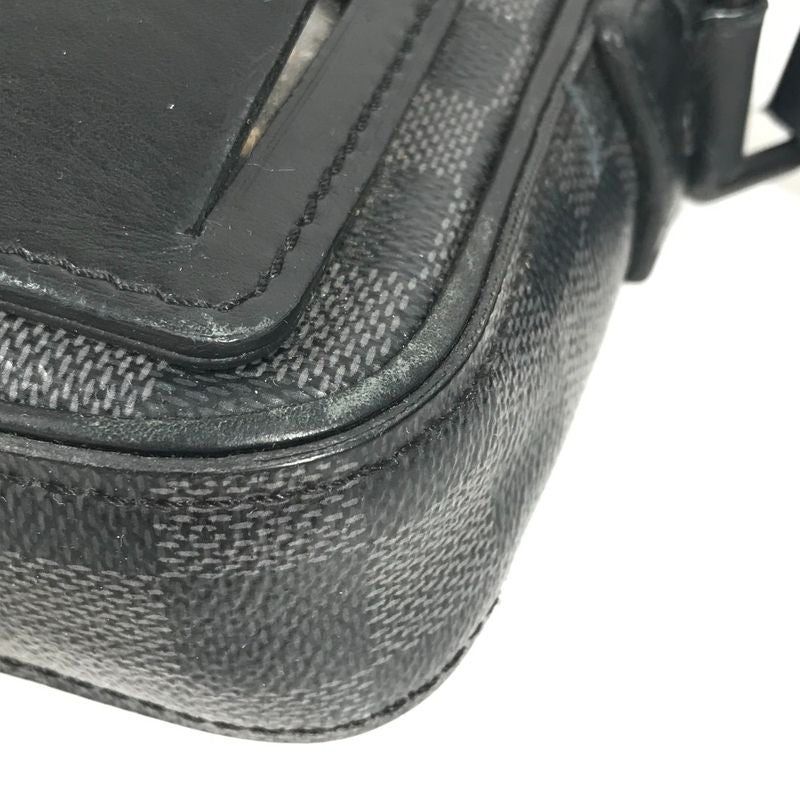 Louis Vuitton Shoulder Bag Alpha Messenger N40188 Damier Graphite Canvas Black