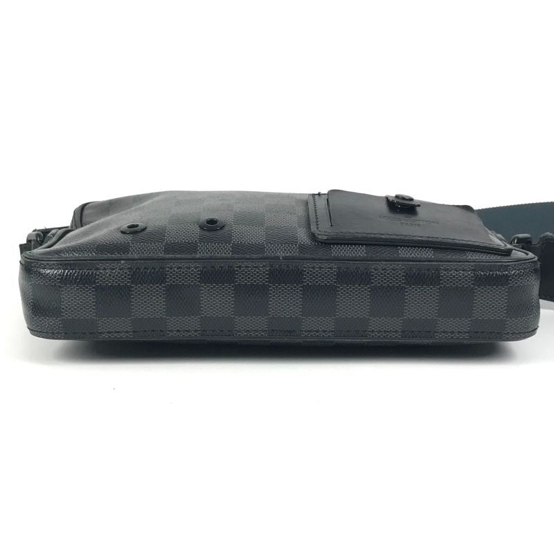 Louis Vuitton Shoulder Bag Alpha Messenger N40188 Damier Graphite Canvas Black
