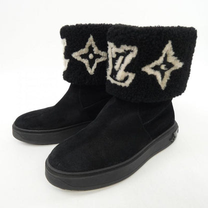 Louis Vuitton Logo Suede Snowdrop Line Boots