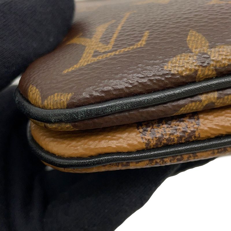 Louis Vuitton Shoulder Bag Monogram Giant Reverse Pochette Double Zip Noir Black