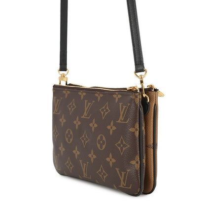 Louis Vuitton Shoulder Bag Monogram Giant Reverse Pochette Double Zip Noir Black