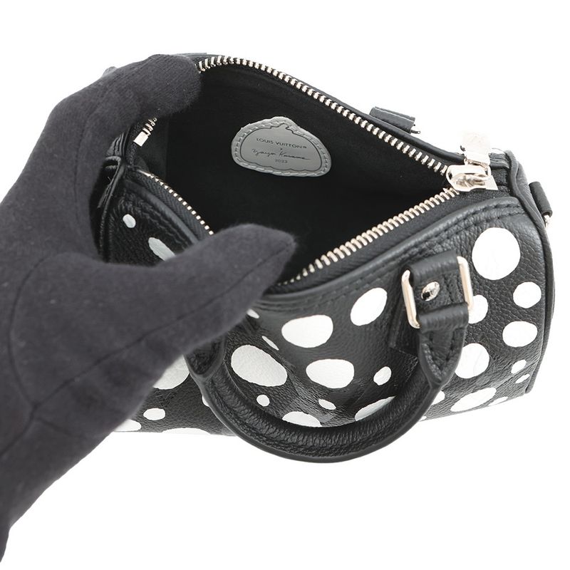 Louis Vuitton Handbag Monogram Empreinte Infinity Dot LV YK Nano Speedy Noir Black White