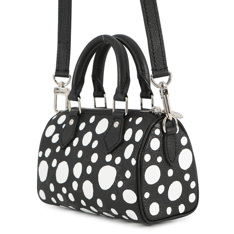 Louis Vuitton Handbag Monogram Empreinte Infinity Dot LV YK Nano Speedy Noir Black White