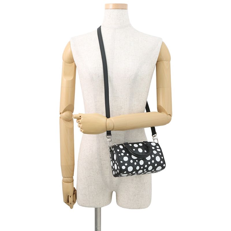 Louis Vuitton Handbag Monogram Empreinte Infinity Dot LV YK Nano Speedy Noir Black White
