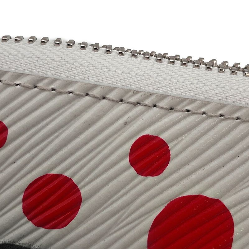 Louis Vuitton Wallet Epi Infinity Dot LV YK Zippy Yayoi Red White