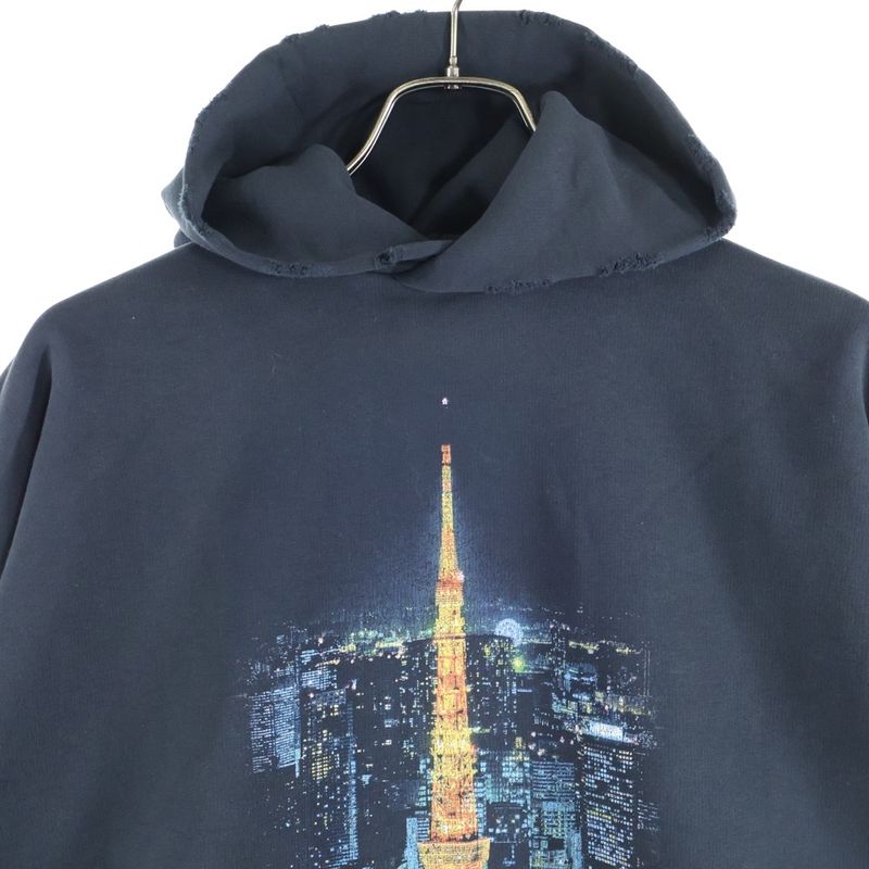 BALENCIAGA Ginza Series Hoodie Ginza Limited Pullover Sweat Parka Hoodie Black