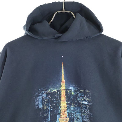 BALENCIAGA Ginza Series Hoodie Ginza Limited Pullover Sweat Parka Hoodie Black