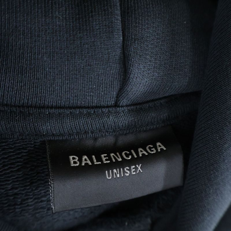 BALENCIAGA Ginza Series Hoodie Ginza Limited Pullover Sweat Parka Hoodie Black
