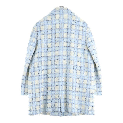 CHANEL 22AW Coco Mark Button Lamé Sequin Fancy Tweed Check All Over Pattern