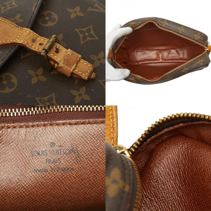 Louis Vuitton Monogram Genefille PM Crossbody Shoulder Bag M51227 Brown PVC