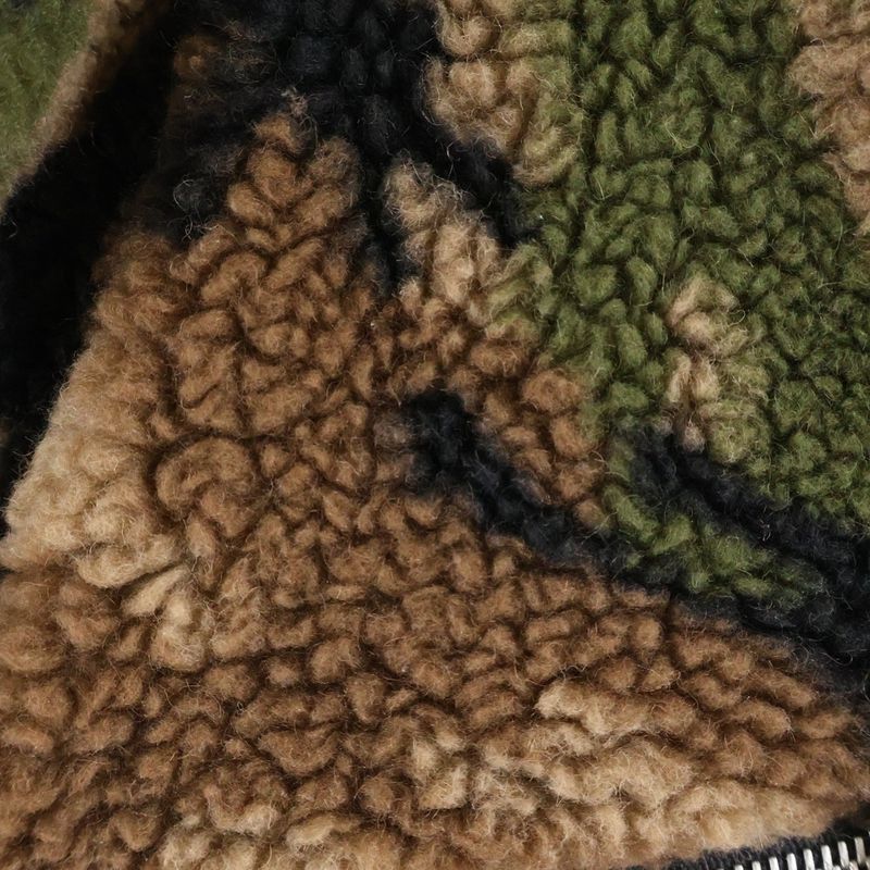 CELINE CAMO Fleece VEST Camo Fleece Vest Brown Green 2y306893l