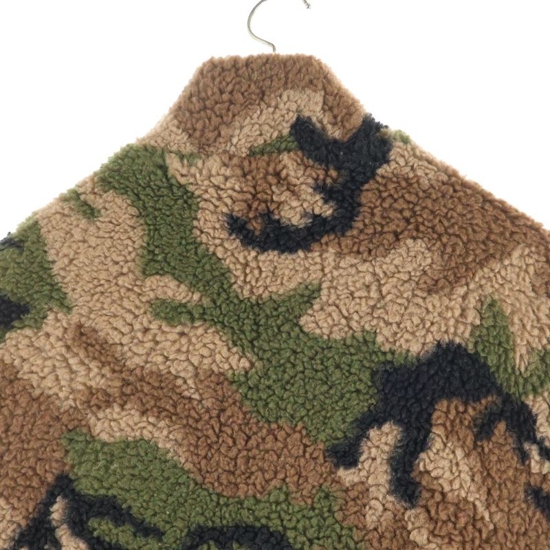 CELINE CAMO Fleece VEST Camo Fleece Vest Brown Green 2y306893l