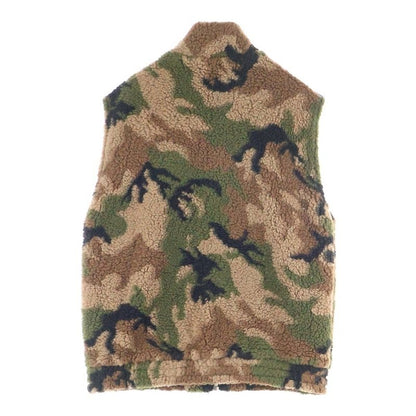 CELINE CAMO Fleece VEST Camo Fleece Vest Brown Green 2y306893l