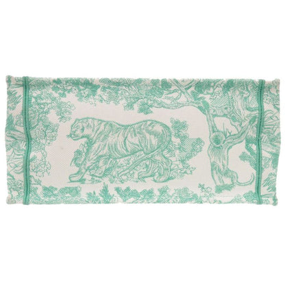 DIOR Book Tote Medium Toile De Jouy Embroidered Canvas Mint Green Tote Bag 1420