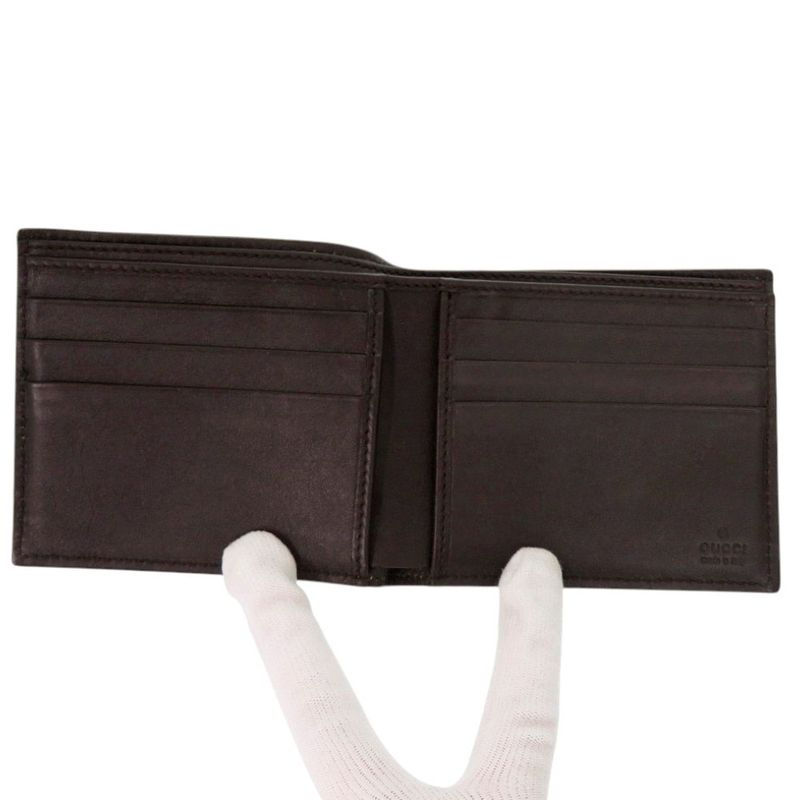 GUCCI 231951 GG Supreme Brown Bifold Wallet 0260 GUCCI